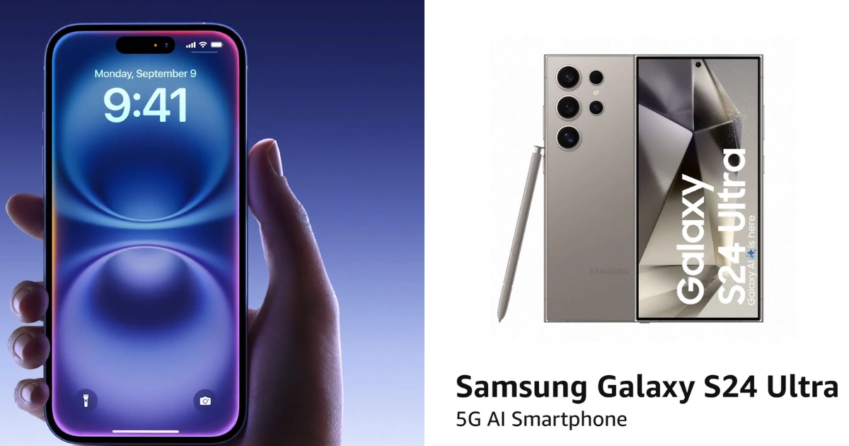 iPhone 16 vs Samsung Galaxy s24 Ultra